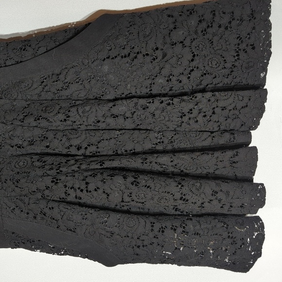 Free People Lovely in Lace Black Dress Fit And Flare Size small POCKETS LINED - Picture 3 of 12